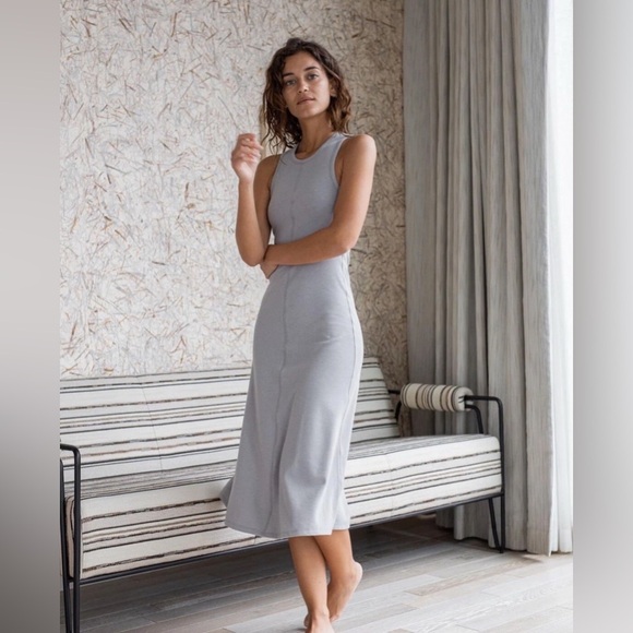 lunya Dresses & Skirts - Lunya Restore Fitted Pullover Midi Tank Dress, Size S